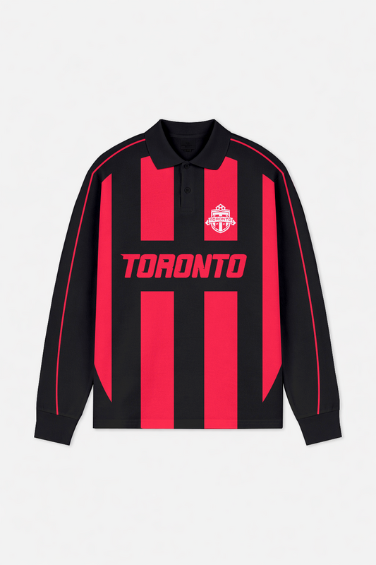 LIMITED EDITION - NEW CUSTOMIZED MLS12 TRT TORONTO FC LONG SLEEVE POLO