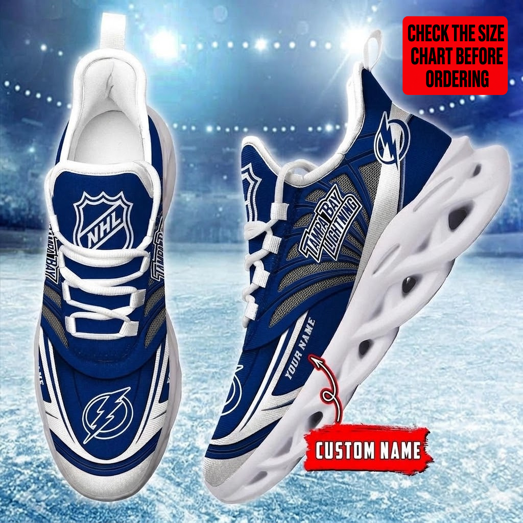 [SUPER SALE] NEW CUSTOMIZED NHL12 TPL TAMPA BAY LIGHTNING CLUNKY SNEAKERS