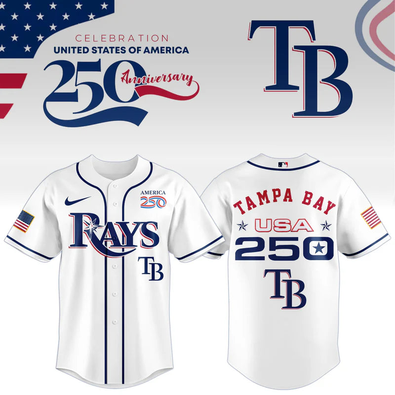 LIMITED EDITION - NEW CUSTOMIZED MLB21 TBR TAMPA BAY RAYS BASEBALL JERSEY