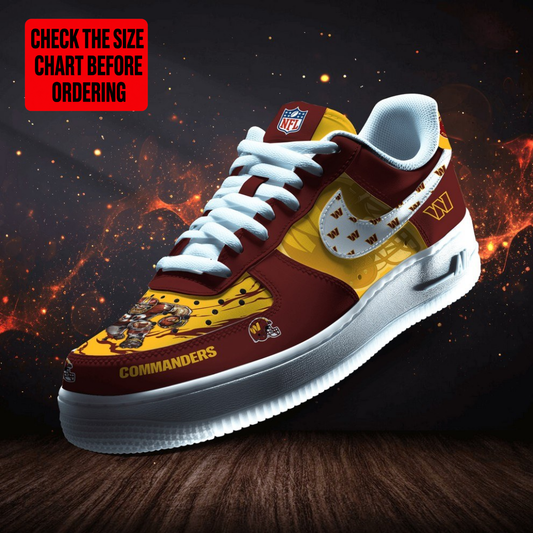 LIMITED EDITION - NEW CUSTOMIZED NFL12 WTC WASHINGTON COMMANDERS AF1 SHOES