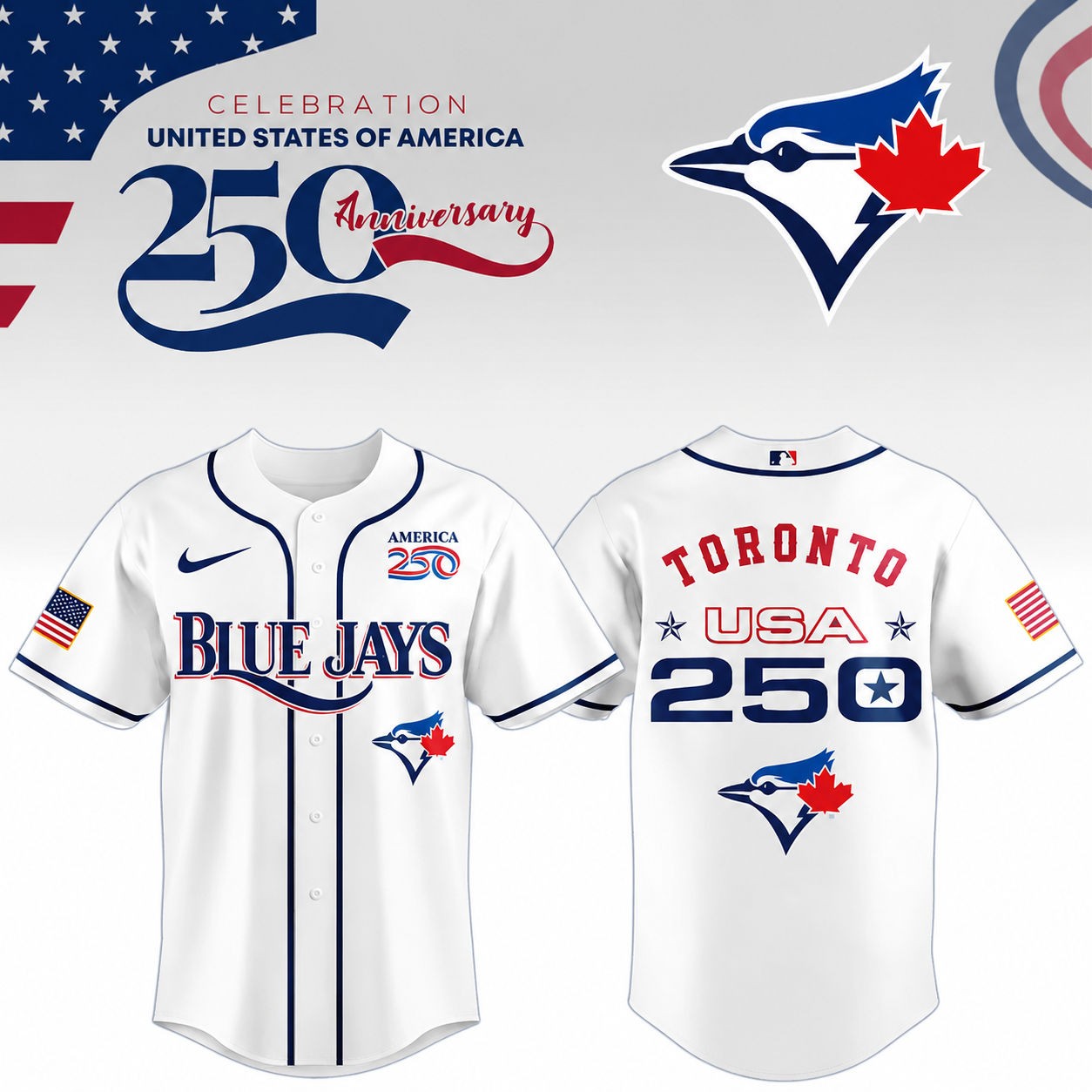 LIMITED EDITION - NEW CUSTOMIZED MLB12 TBJ TORONTO BLUE JAYS BASEBALL JERSEY