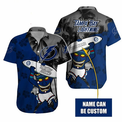 LIMITED EDITION - NEW CUSTOMIZED NHL12 TPL TAMPA BAY LIGHTNING UNISEX HAWAIIAN SHIRT