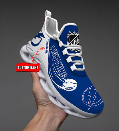 LIMITED EDITION - NEW CUSTOMIZED NHL12 TPL TAMPA BAY LIGHTNING CLUNKY SNEAKERS