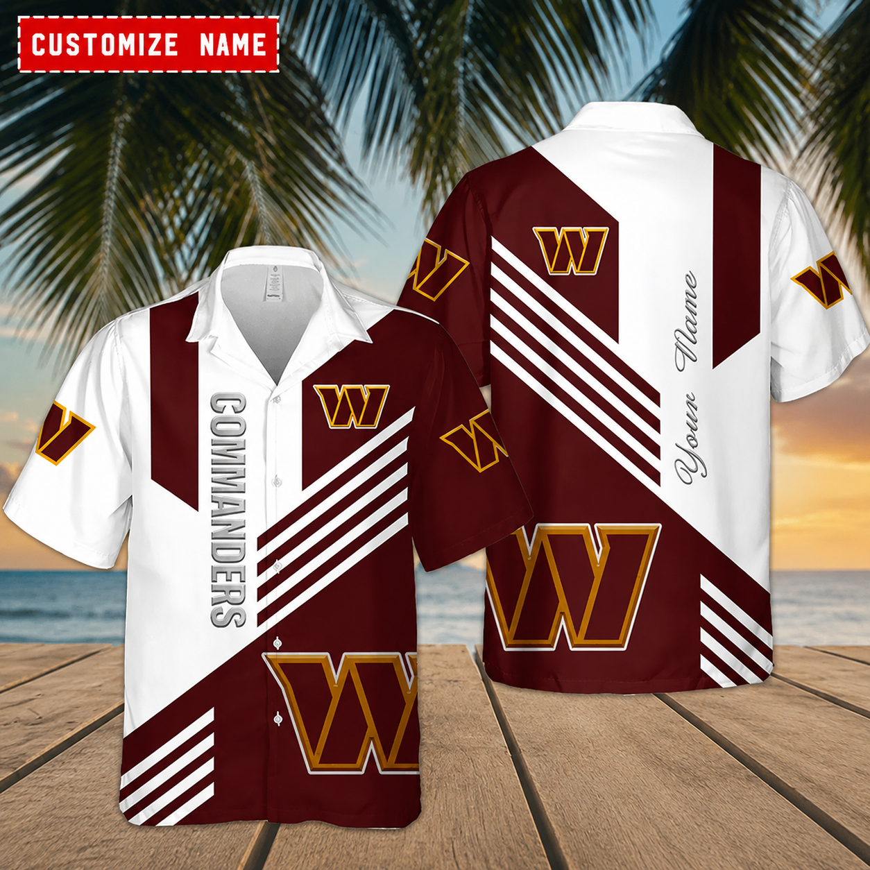 [SPECIAL OFFER] NEW CUSTOMIZED NFL12 WTC WASHINGTON COMMANDERS UNISEX HAWAIIAN SHIRT