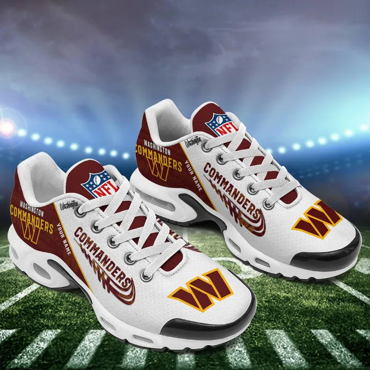 LIMITED EDITION - NEW CUSTOMIZED NFL12 WTC WASHINGTON COMMANDERS AIR MAX PLUS SNEAKERS