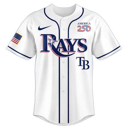LIMITED EDITION - NEW CUSTOMIZED MLB21 TBR TAMPA BAY RAYS BASEBALL JERSEY