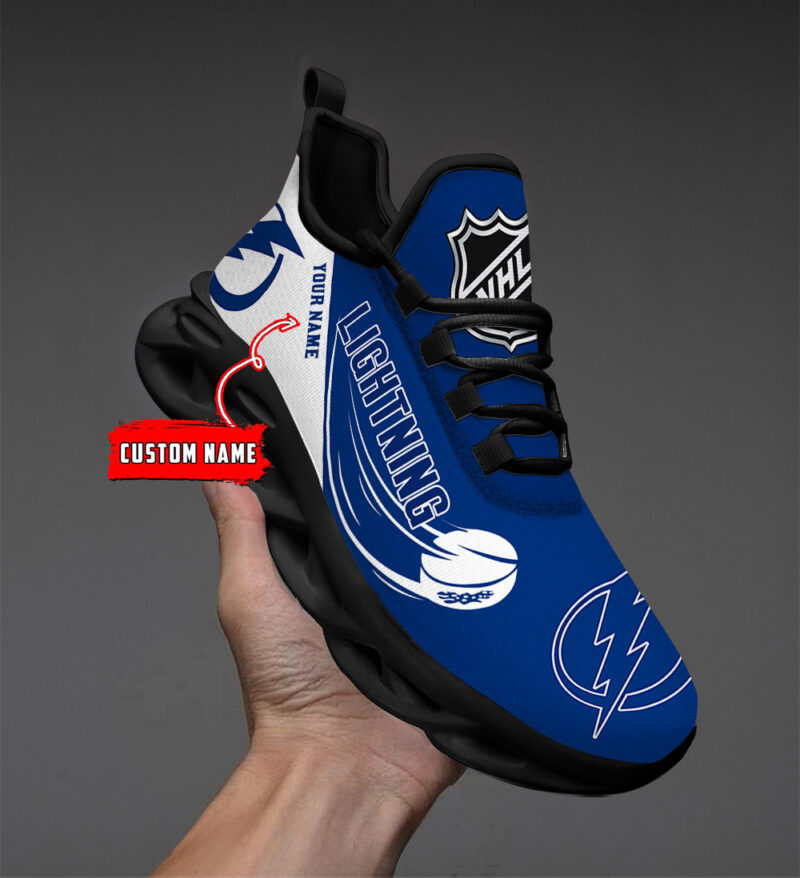 LIMITED EDITION - NEW CUSTOMIZED NHL12 TPL TAMPA BAY LIGHTNING CLUNKY SNEAKERS