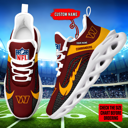 [SPECIAL OFFER] NEW CUSTOMIZED NFL12 WTC WASHINGTON COMMANDERS UNISEX CLUNKY SNEAKERS