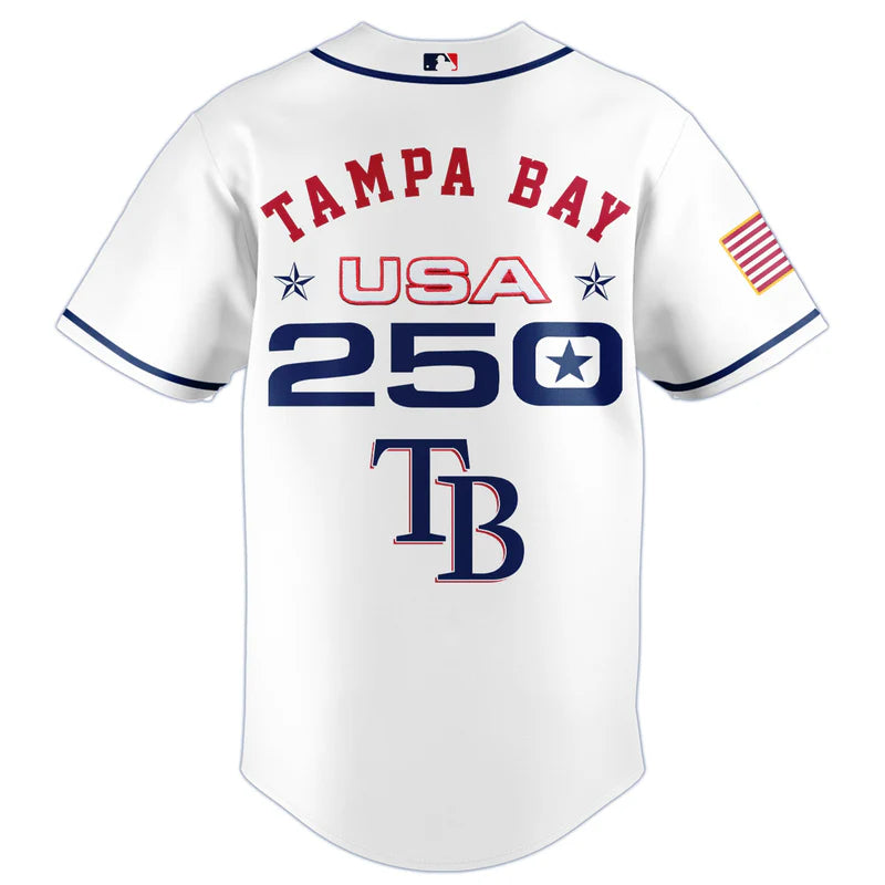 LIMITED EDITION - NEW CUSTOMIZED MLB21 TBR TAMPA BAY RAYS BASEBALL JERSEY