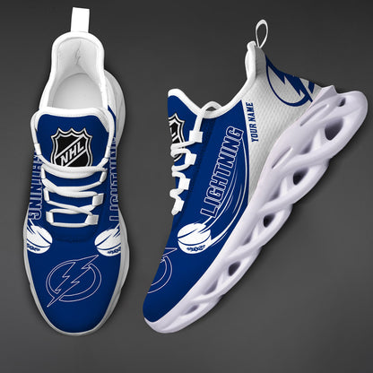 LIMITED EDITION - NEW CUSTOMIZED NHL12 TPL TAMPA BAY LIGHTNING CLUNKY SNEAKERS