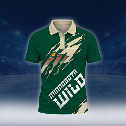 LIMITED EDITION - NEW CUSTOMIZED NHL13 MNW MINNESOTA WILD UNISEX T-SHIRT, POLO, HOODIE & SWEASHIRTS