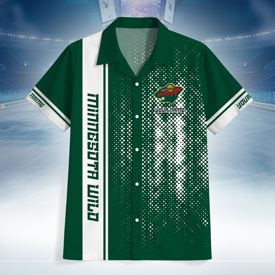 LIMITED EDITION - NEW CUSTOMIZED NHL13 MNW MINNESOTA WILD UNISEX HAWAIIAN SHIRT
