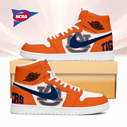 LIMITED EDITION - NEW CUSTOMIZED NCAA FBS13 ABT AUBURN TIGERS AIR JORDAN SNEAKERS
