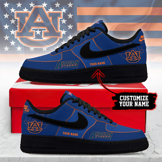 ELITE EDITION - NEW CUSTOMIZED NCAA FBS13 ABT AUBURN TIGERS AF1 SHOES
