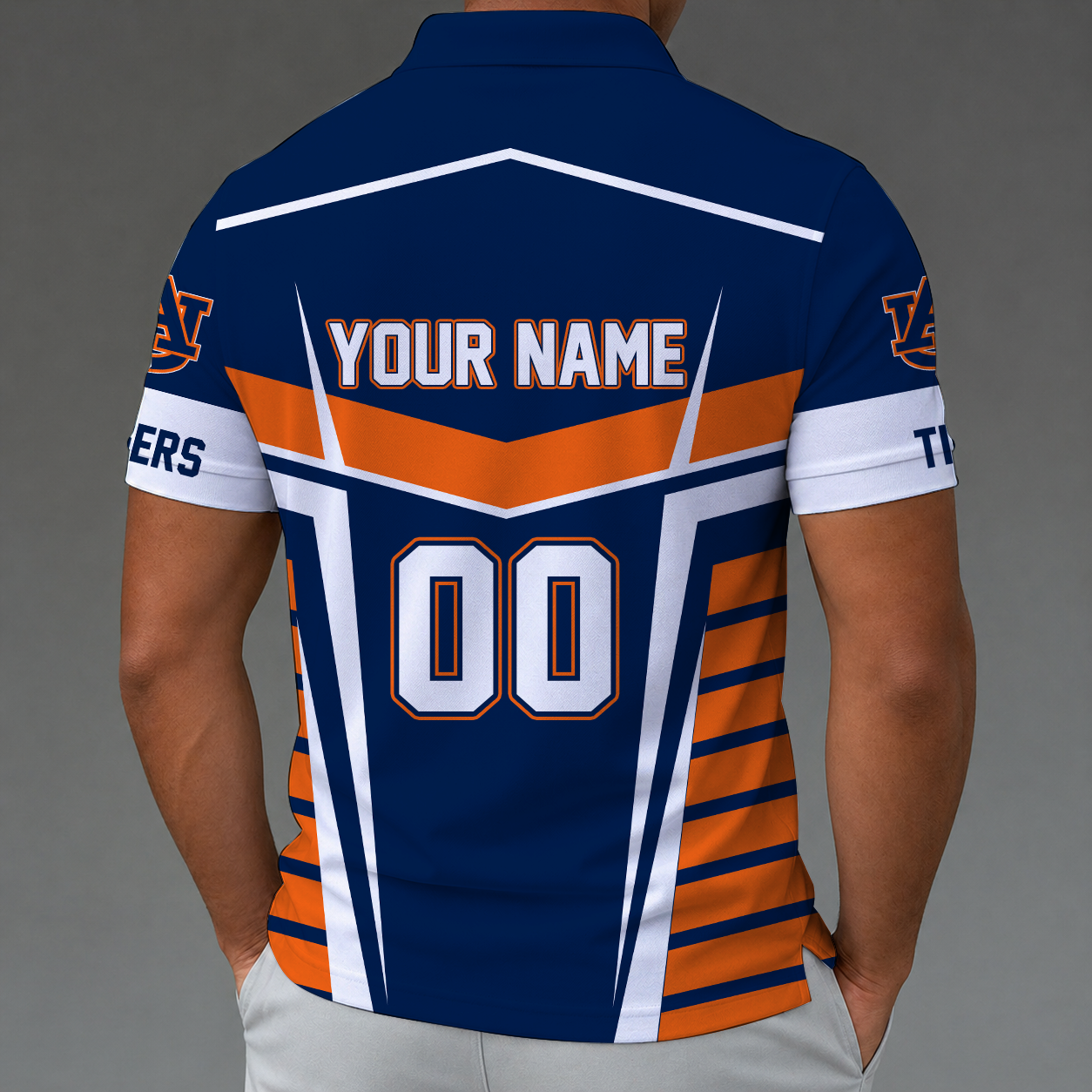 [FAN FAVORITE] NEW CUSTOMIZED NCAA FBS13 ABT AUBURN TIGERS POLO SHIRT