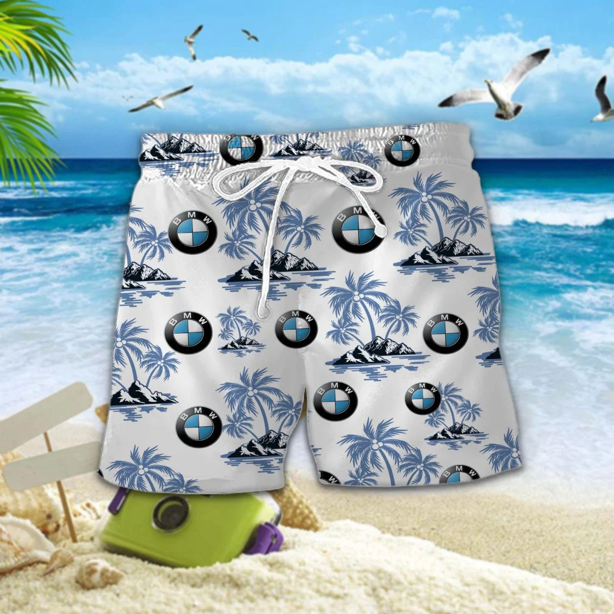 [FAN MUST-HAVE] NEW CUSTOMIZED F113 BMW BMW UNISEX HAWAIIAN SHIRT & SHORTS SET