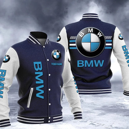 LIMITED RUN - NEW CUSTOMIZED F113 BMW BAYERISCHE BASEBALL JACKET & SATIN VARSITY JACKET