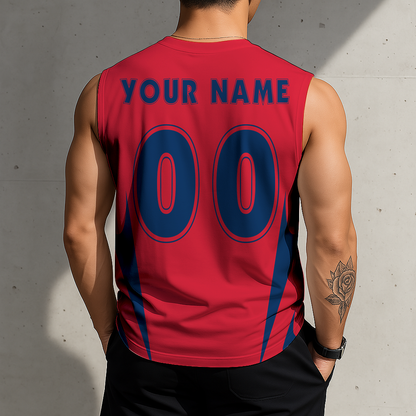 LIMITED EDITION - NEW CUSTOMIZED MLB13 CGS CLEVELAND GUARDIANS MEN'S GYM SHIRT