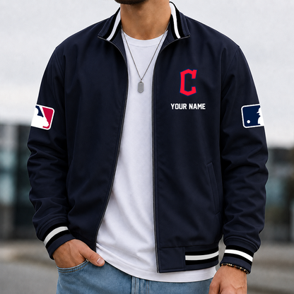 [FLASH SALE] NEW CUSTOMIZED MLB13 CGS CLEVELAND GUARDIANS MULTICOLOR MEN'S CASUAL JACKET