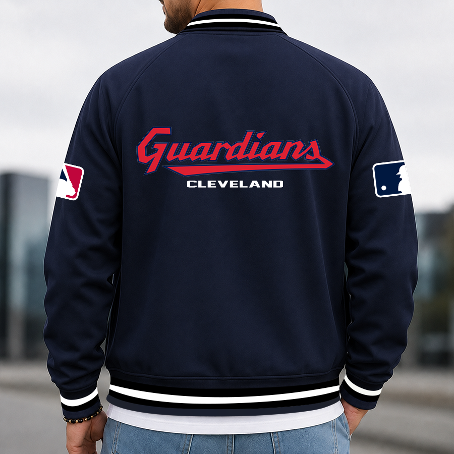 [FLASH SALE] NEW CUSTOMIZED MLB13 CGS CLEVELAND GUARDIANS MULTICOLOR MEN'S CASUAL JACKET