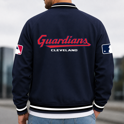 [FLASH SALE] NEW CUSTOMIZED MLB13 CGS CLEVELAND GUARDIANS MULTICOLOR MEN'S CASUAL JACKET