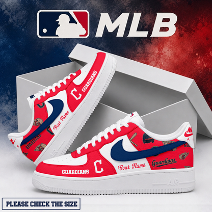 LIMITED EDITION - NEW CUSTOMIZED MLB13 CGS CLEVELAND GUARDIANS AF1 SHOES