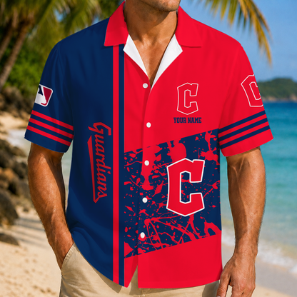 LIMITED EDITION - NEW CUSTOMIZED MLB13 CGS CLEVELAND GUARDIANS UNISEX HAWAIIAN SHIRT