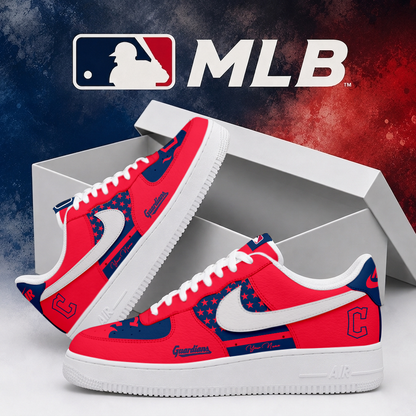 LIMITED EDITION - NEW CUSTOMIZED MLB13 CGS CLEVELAND GUARDIANS AF1 SHOES