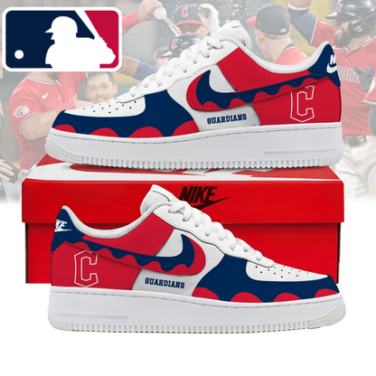 FINAL CLEARANCE - NEW CUSTOMIZED MLB13 CGS CLEVELAND GUARDIANS AF1 SHOES