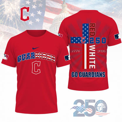 LIMITED EDITION - NEW CUSTOMIZED MLB13 CGS CLEVELAND GUARDIANS T-SHIRT, POLO SHIRT, ZIP POLO SHIRT, SWEATSHIRT, HOODIE & ZIP HOODIE