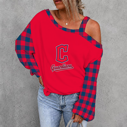 [FLASH SALE] NEW CUSTOMIZED MLB13 CGS CLEVELAND GUARDIANS DROP SHOULDER SWEATSHIRT