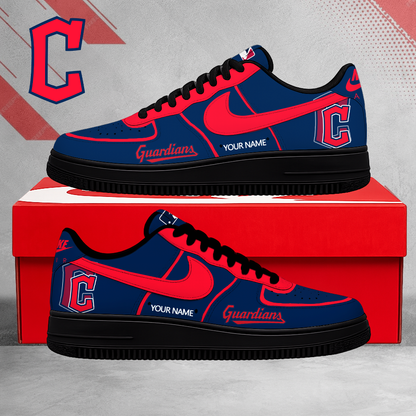 SPECIAL EDITION - NEW CUSTOMIZED MLB13 CGS CLEVELAND GUARDIANS AF1 SHOES