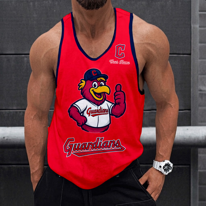 LIMITED EDITION - NEW CUSTOMIZED MLB13 CLEVELAND GUARDIANS UNISEX TANK TOP
