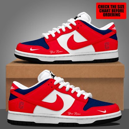 [FLASH SALE] NEW CUSTOMIZED MLB13 CGS CLEVELAND GUARDIANS DUNK LOW SHOES