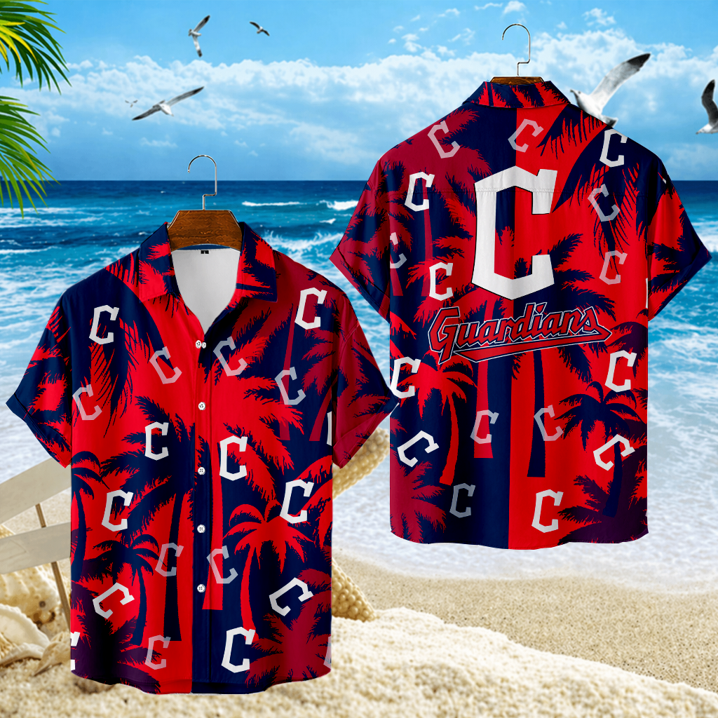 LIMITED EDITION - NEW CUSTOMIZED MLB13 CGS CLEVELAND GUARDIANS UNISEX HAWAIIAN SHIRT
