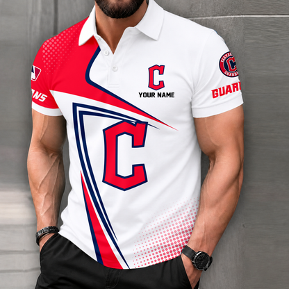 LIMITED EDITION - NEW CUSTOMIZED MLB13 CGS CLEVELAND GUARDIANS POLO SHIRT, ZIP POLO SHIRT & T-SHIRTS