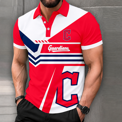 LIMITED EDITION - NEW CUSTOMIZED MLB13 CGS CLEVELAND GUARDIANS POLO SHIRT, ZIP POLO SHIRT & T-SHIRTS