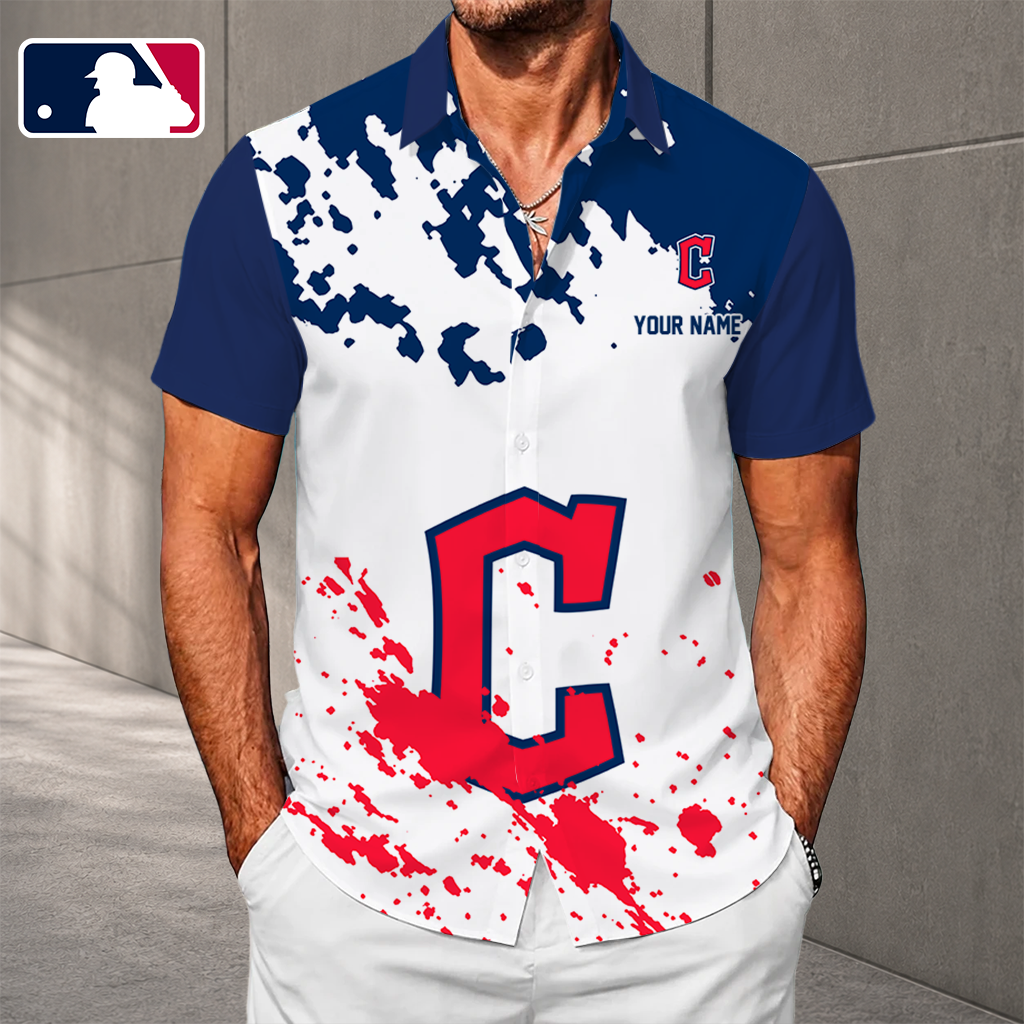 LIMITED EDITION - NEW CUSTOMIZED MLB13 CGS CLEVELAND GUARDIANS UNISEX HAWAIIAN SHIRT