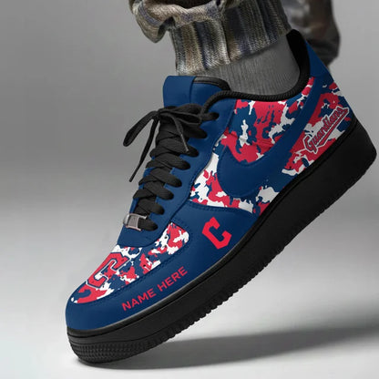 [FLASH SALE] NEW CUSTOMIZED MLB13 CGS CLEVELAND GUARDIANS AF1 SHOES