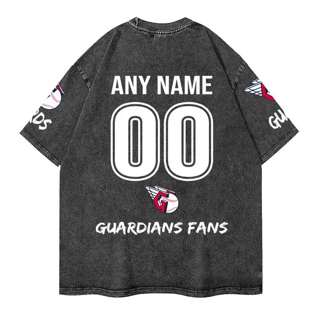[FLASH SALE] NEW CUSTOMIZED MLB13 CGS CLEVELAND GUARDIANS MULTICOLOR WASHED TEE