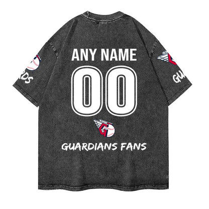 [FLASH SALE] NEW CUSTOMIZED MLB13 CGS CLEVELAND GUARDIANS MULTICOLOR WASHED TEE