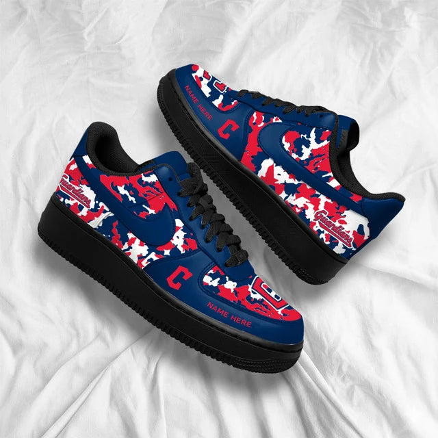 [FLASH SALE] NEW CUSTOMIZED MLB13 CGS CLEVELAND GUARDIANS AF1 SHOES