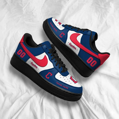 [FLASH SALE] NEW CUSTOMIZED MLB13 CGS CLEVELAND GUARDIANS AF1 SHOES