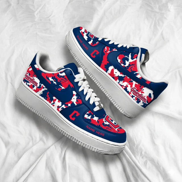 [FLASH SALE] NEW CUSTOMIZED MLB13 CGS CLEVELAND GUARDIANS AF1 SHOES
