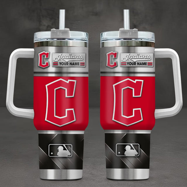 LIMITED EDITION - NEW CUSTOMIZED MLB13 CGS CLEVELAND GUARDIANS TUMBLER CUP