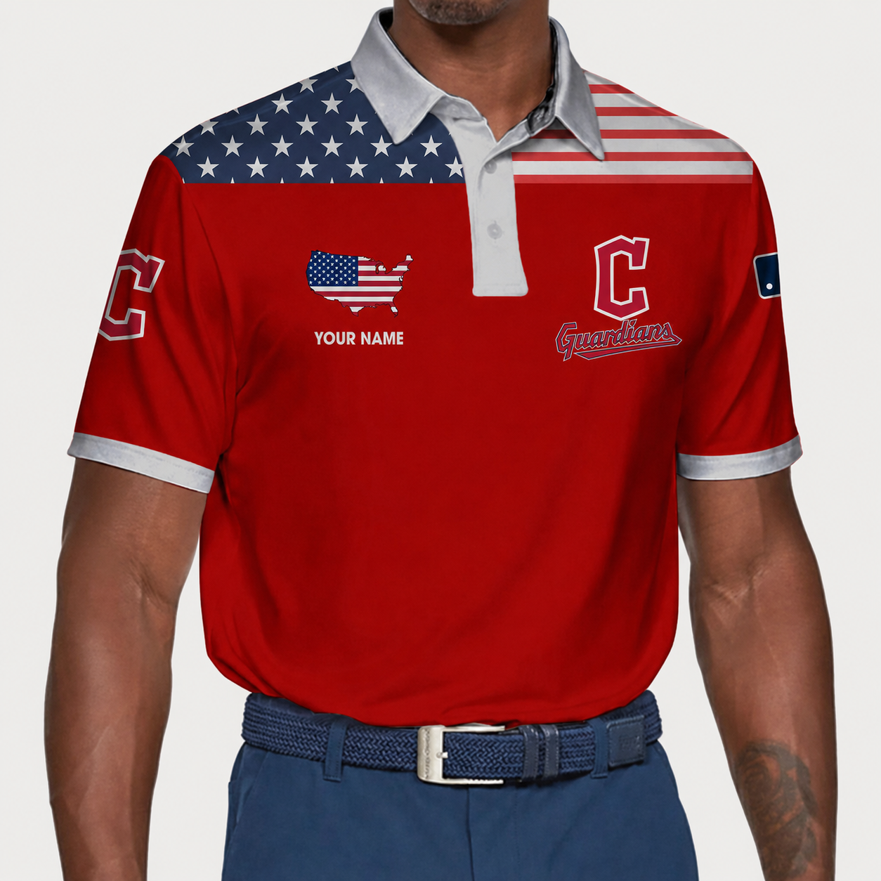 LIMITED EDITION - NEW CUSTOMIZED MLB13 CGS CLEVELAND GUARDIANS POLO SHIRT, ZIP POLO SHIRT & T-SHIRTS
