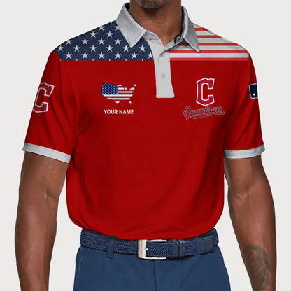 LIMITED EDITION - NEW CUSTOMIZED MLB13 CGS CLEVELAND GUARDIANS POLO SHIRT, ZIP POLO SHIRT & T-SHIRTS