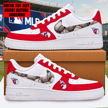 LIMITED EDITION - NEW CUSTOMIZED MLB13 CGS CLEVELAND GUARDIANS AF1 SHOES