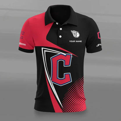 [FLASH SALE] NEW CUSTOMIZED MLB13 CGS CLEVELAND GUARDIANS POLO SHIRT