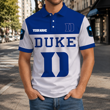 EXCLUSIVE EDITION - NEW CUSTOMIZED NCAA CFH13 DLD DUKE BLUE DEVILS POLO SHIRT, ZIP POLO SHIRT & T-SHIRTS